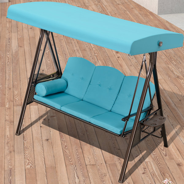 Red Barrel Studio® Porch Swing with Stand Outdoor Cover & Reviews Wayfair